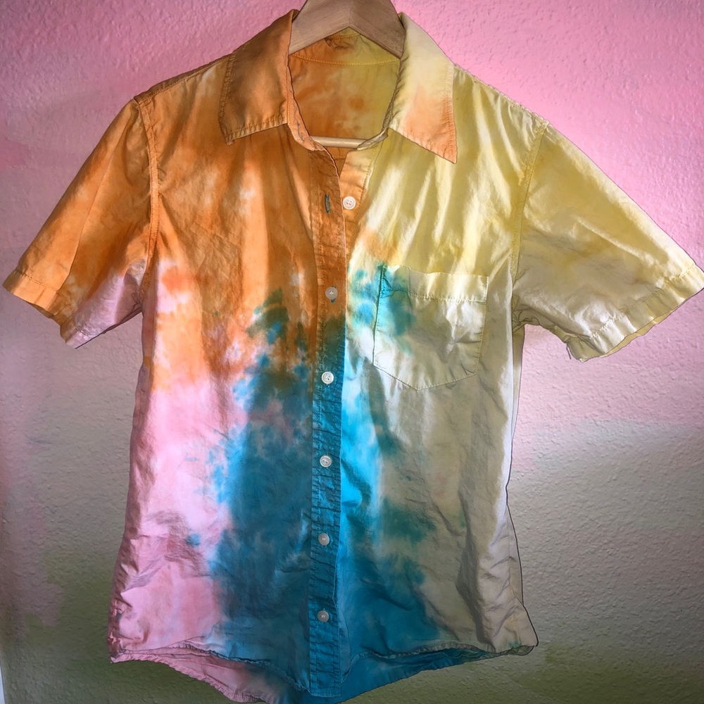 Big Bud Press Tie Dye Button-Down Shirt